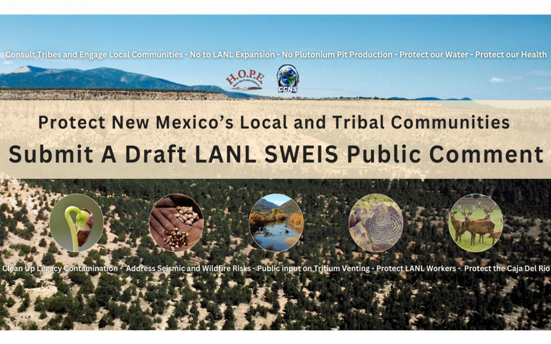 ☢ New LANL SWEIS Action Page – Comment Today!