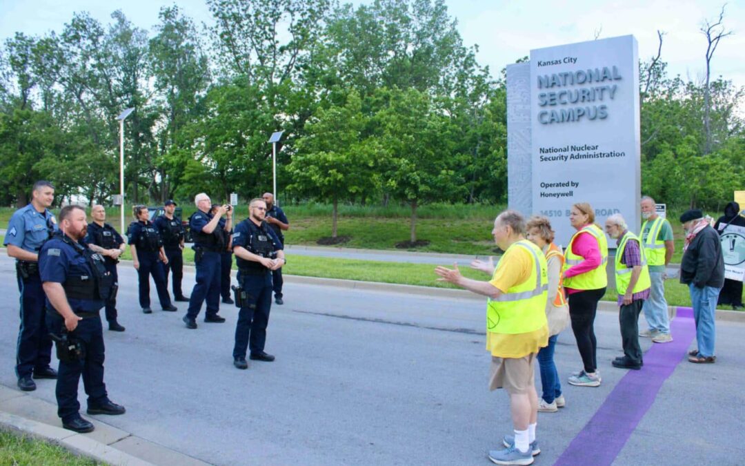 Protests in Kansas City Demanding a Halt to Nuclear Weapons Production and the U.S. Arms Race
