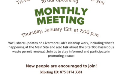 Article highlights Tri-Valley CAREs’ concerns about Lab canceling public engagement efforts – Join our 1/15 meeting for more!