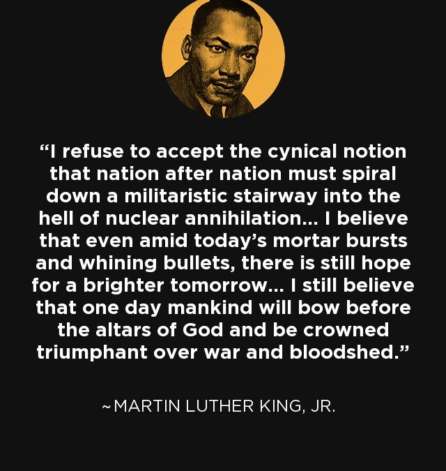In Honor of MLK Jr. Day: A Call for Moral Leadership on Nuclear Weapons