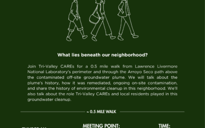 Beyond the Fence: Join Tri-Valley CAREs for a Walking Tour of Livermore Lab’s Off-Site Contamination and Cleanup